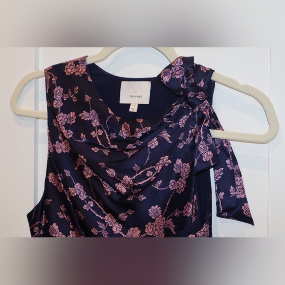 NWOT Cinq a Sept Nanon Knotted Silk Dress - Picture 5 of 6